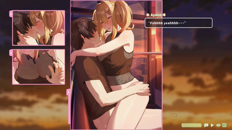 NSFWOtaku: Hentai Game - Summer Clover - Ferris Wheel Sex - Fucking the Blonde...