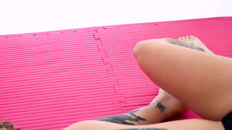 Defeated Sex Fight: Elizabeth Stella - Two hot tattooed girls in aggressive fight