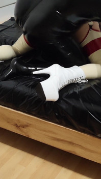 Hot Latex Nurse Enjoys Exciting Pleasure with a Handjob and Hard Penetration