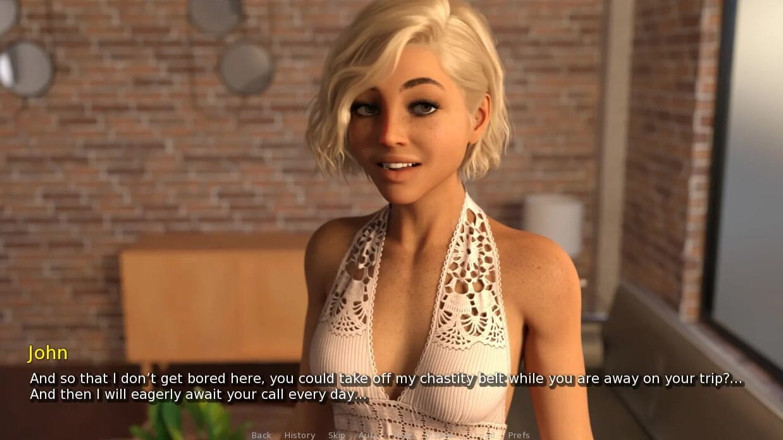 XXX Games Bunk: My Hotwife - Gameplay - Roleplay - Beach Oily Fuck with BBC &amp; Vacation...