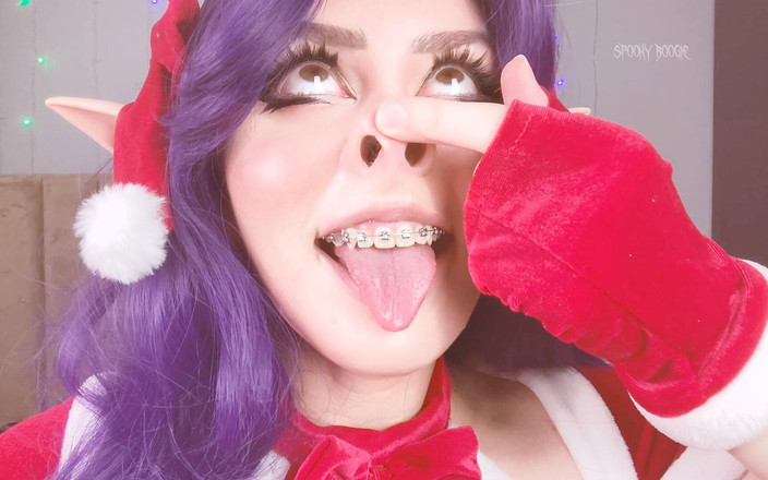 Spooky Boogie: Misato Katsuragi, elfe de Noël, se fait prendre par le...