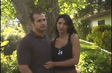 Cryptostudios: Brunette teen Mexican sucks boyfriend's cock in the garden while...