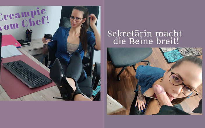 Nora Devot: Кримпай от босса! Секретарша Нора раздвигает ноги