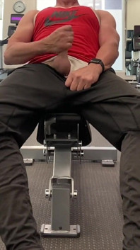 Jockdad87 Hotel Gym Jerk and Cum Part 2