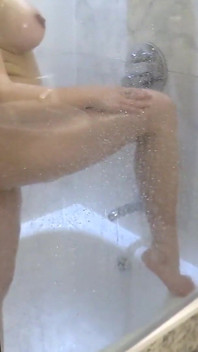 Naked Sportswoman - Two Shower Scenes