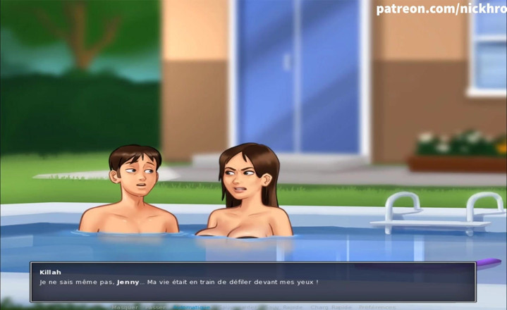 Cartoon Universal: Summertime saga part 111 - fuck stepsister and cum in pool ( French...