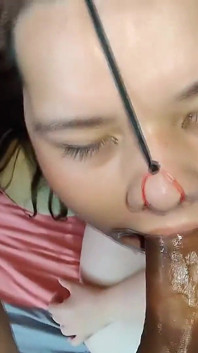 This Beautiful Chubby Girl Loves to Use My Cum as a Styling Cream