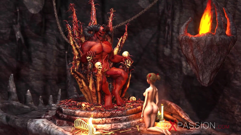 3dxpassion: Inferno. Hot sex in hell. Devil fucks hard a young...