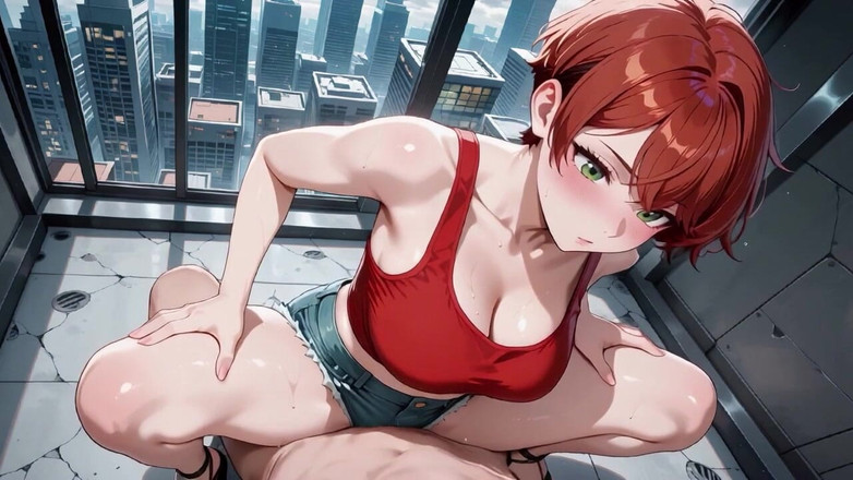 Tay Swift X: Lussuriosa bellezza dai capelli rossi futuristica metropolitana multiple appassionate sborrate