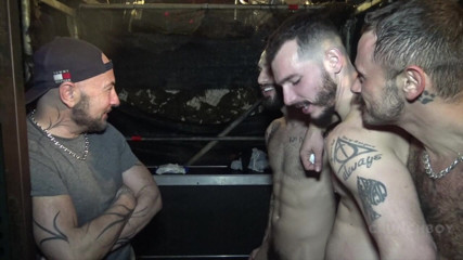 Fun raw sex with straight curious: 4142 Igor Luciso Fucked Raw by 2 Badboys in Spain Backroom