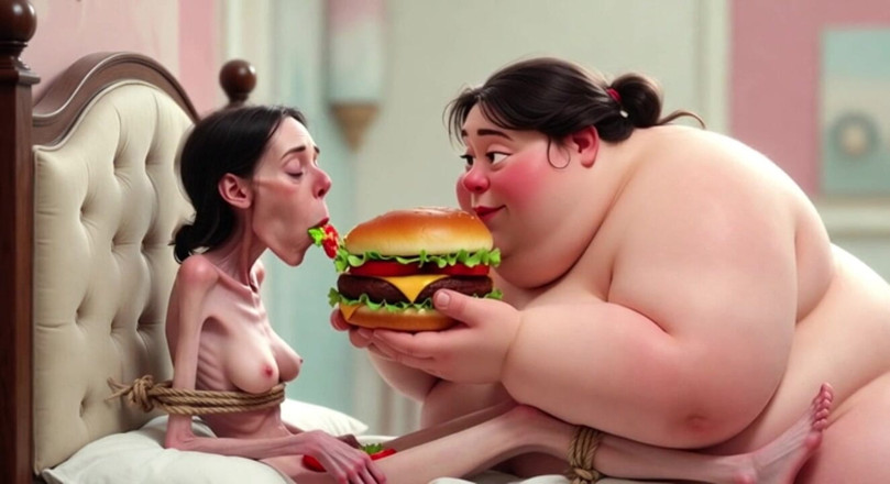 YOUR BEST FANTASY: Extremely Skinny Vs Massive SSBBW Feeding Session