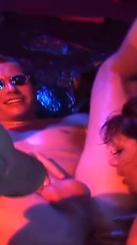 Mature Brunette Stretched Wide by Massive Fist in Sloppy Orgy