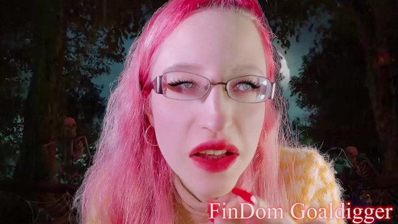FinDom Goaldigger: 할로윈 견과류 페니스 변신