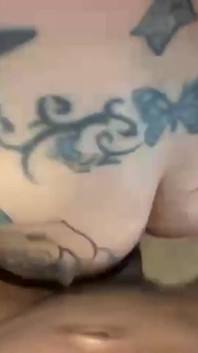 Tattoed Slut Gets a Huge Black Cock in Her Ass