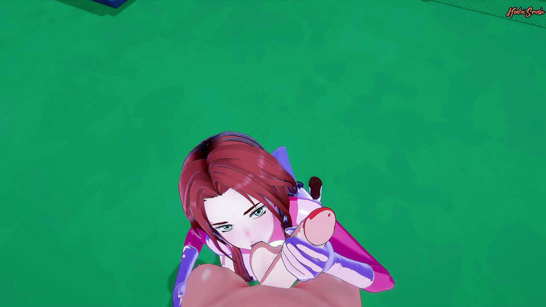 Hentai Smash: Atom Eve je POV ošukaná na střeše. Neporazitelnou hentai.