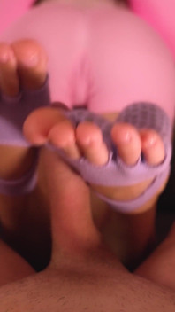 Yoga Sockjob - Warm Cum All Over My Socks