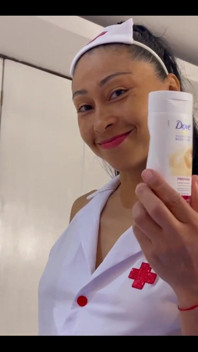 Latina Nurse Takes Your Mind off Your Injured Ankle