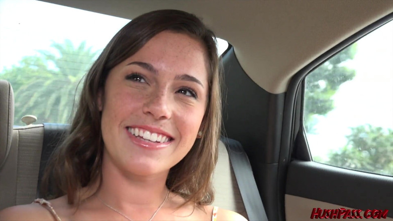 Hush Hush Entertainment: Freckled cutie Stella Stone nails her debut porn scene