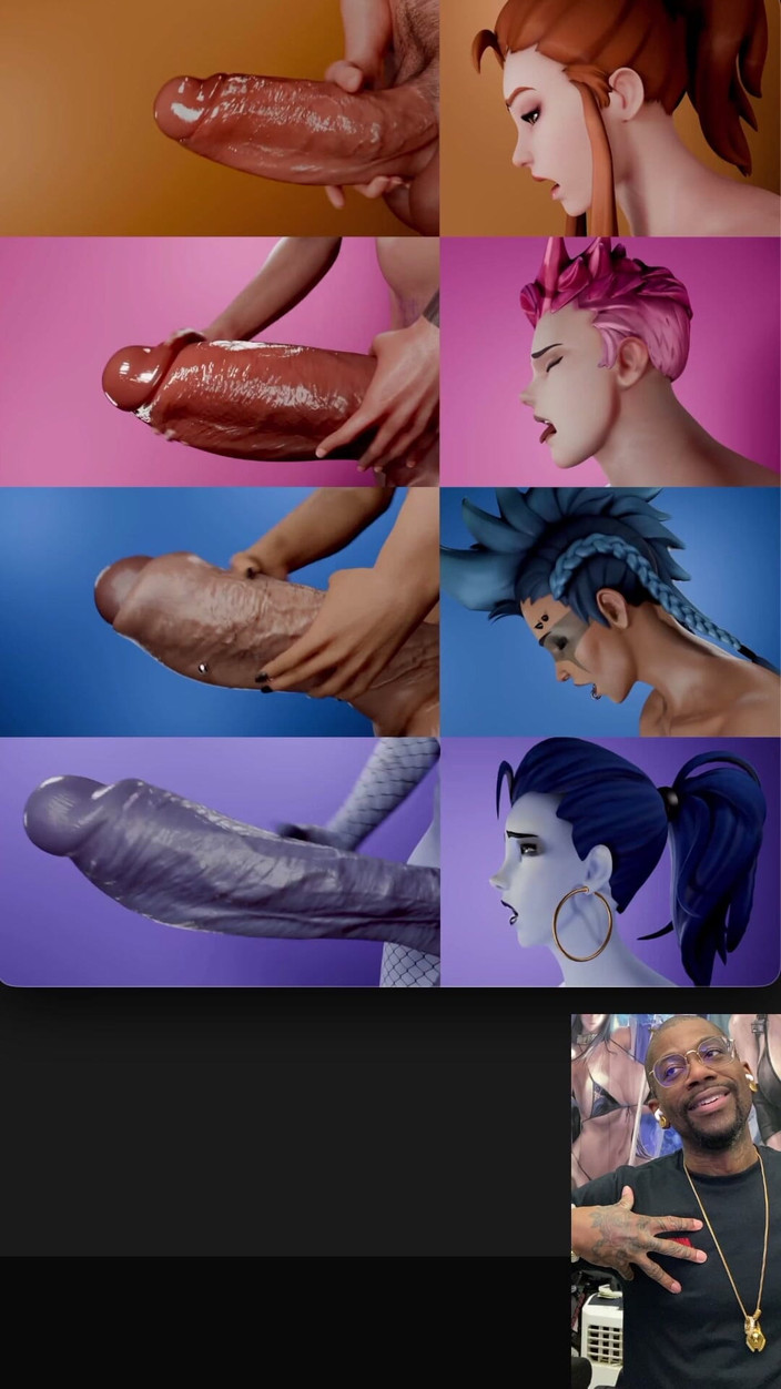 L6RD7BLU3 FUTA: Várias putas transgêneros overwatch se masturbando e gozando ao mesmo...