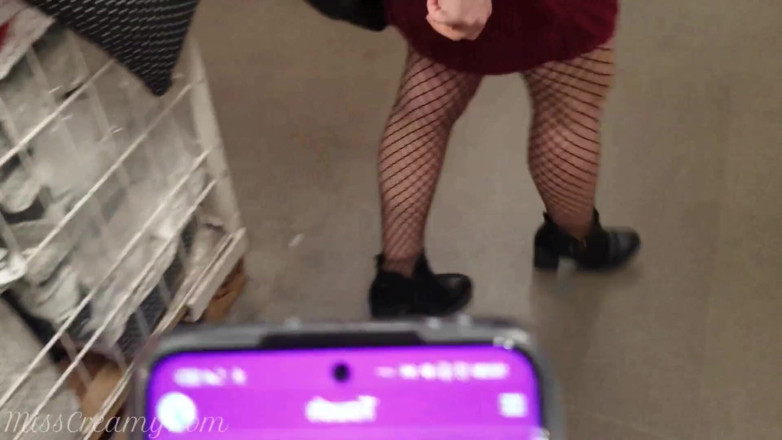Miss Creamy: Remote Vibrator in the Mall I Control the Teacher's Pussy...