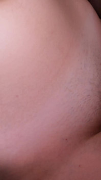 Big-assed Chick Gets Cum on Her Ass!