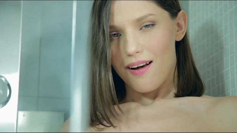 Lethal Teens: Charming brunette teen is masturbating in the bathroom