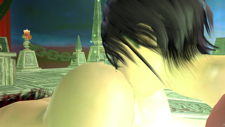 TransLure: Анімаційне 3d мультиплікаційне порно - красива дівчина і транссексуал з великими грудьми облизують одна одну в дупу