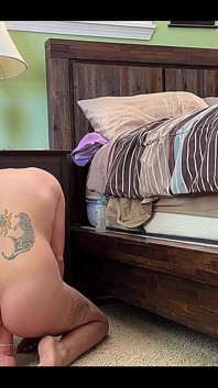 When I’m home alone during the day, I love filming myself doing filthy things for you guys.