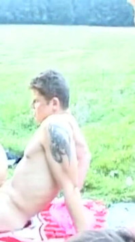 Outdoor Group Bang with Dripping Cum and Sloppy Blowjobs