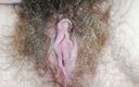 Cute Blonde 666: Quick masturbation in the bed hairy pussy close up orgasm...
