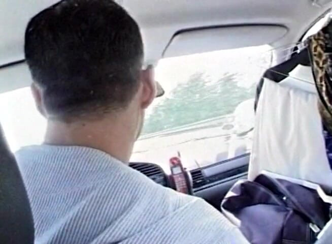 European Classics: Blonde babe with big juggs gives car blowjob before banging...