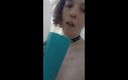 Autumn Rain: Wet Trans Girl Sucks on a Dildo in the Bath