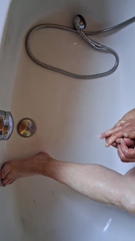 Washing Dirty Feet in the Bathtub
