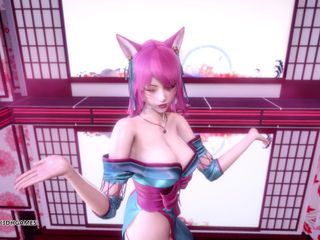 3D-Hentai Games: [MMD] IU - LILAC Spirit Blossom Ahri Sexy Striptease League Of...