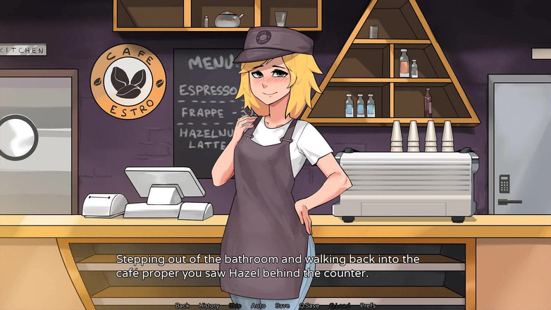 Futavision: Hazelnut Latte: Futa Barista jalang memberikan kepala di tandas berakhir...