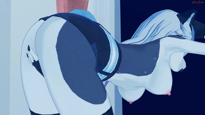 Hentai Smash: Loona masturbeert in de woonkamer - Helluva baas Hentai.