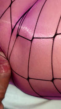 POV Pink Encasement Nylon Nora Fox Fuck Through Nylon