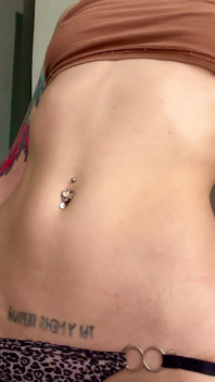 Belly Tease & Curves - Tattooed Redhead Goddess Worship