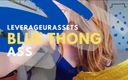 Leverage UR assets: Blue Thong Redhead Ass Tease - 80