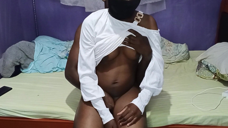 SPICYIT: Ebony Teen Pár Krémové reverzní cowgirl šukání