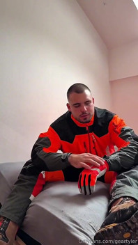 Tyler Blake Hivis Workwear, Muscle Flex, Dildo Play, Jerking off in Gear.