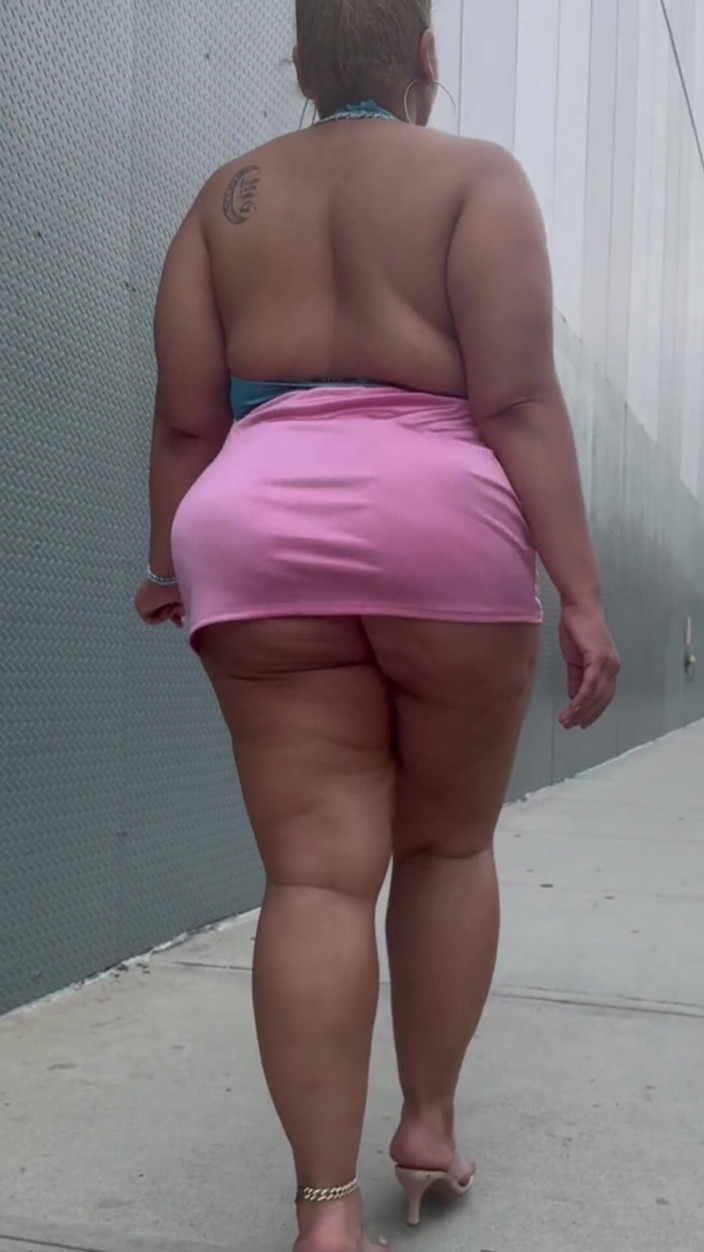 PutiLing: Big Booty Latina BBW Thick Legs Mini Skirt High Heels...