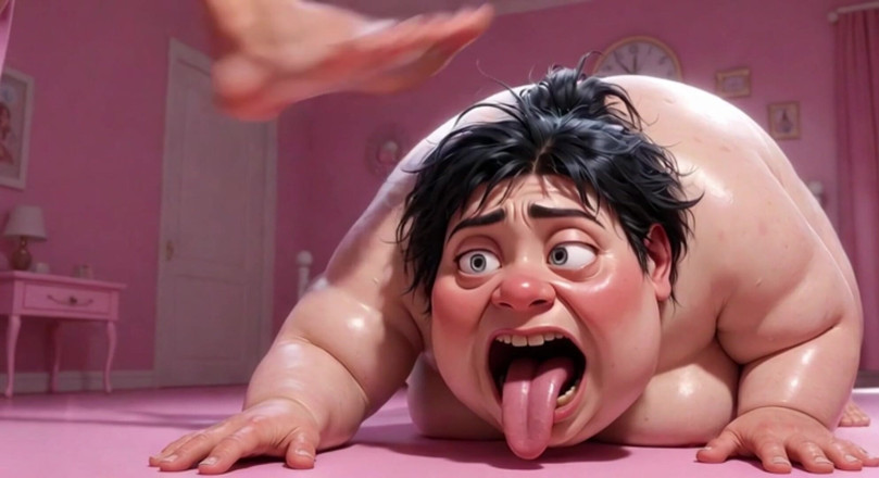 YOUR BEST FANTASY: Fat Ugly Woman Degraded - Lick Beautiful Girl's