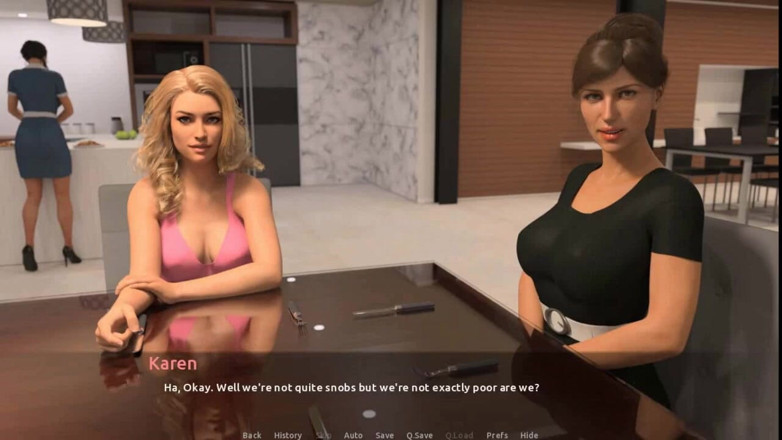 Dirty GamesXxX: The visit: a blonde girl is doing a foot job...