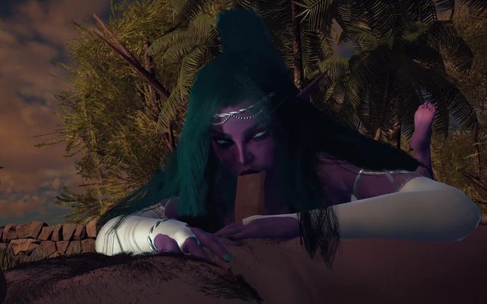 Wraith ward: Night Elf Princess bahçede sana sakso çekiyor bakış açısı 3 boyutlu porno