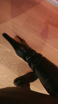 Femdom Outfit Leather and Boots - Mistress Julia