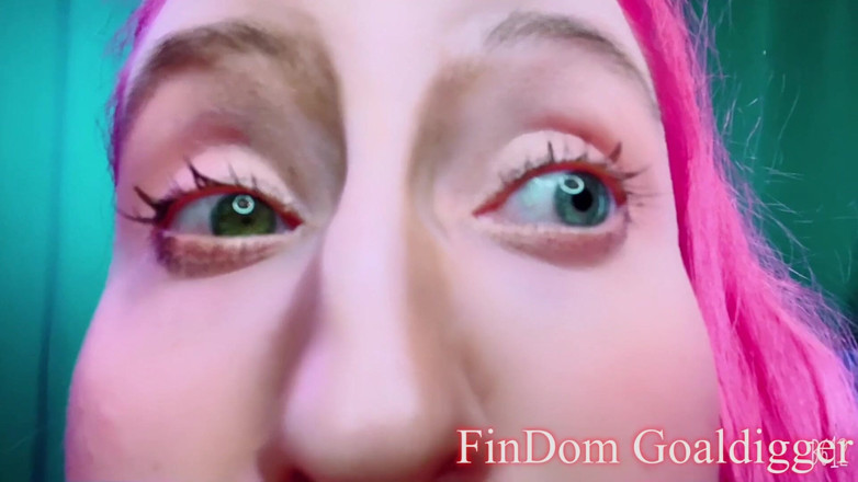 FinDom Goaldigger: Different eye colour transformation