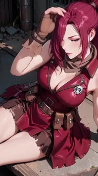 Purple-haired Partner Whispers Secrets Nearby. It's Not Just a Break in Battle