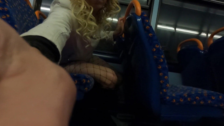 The Midnight Minx: Crossdresser cums on bus