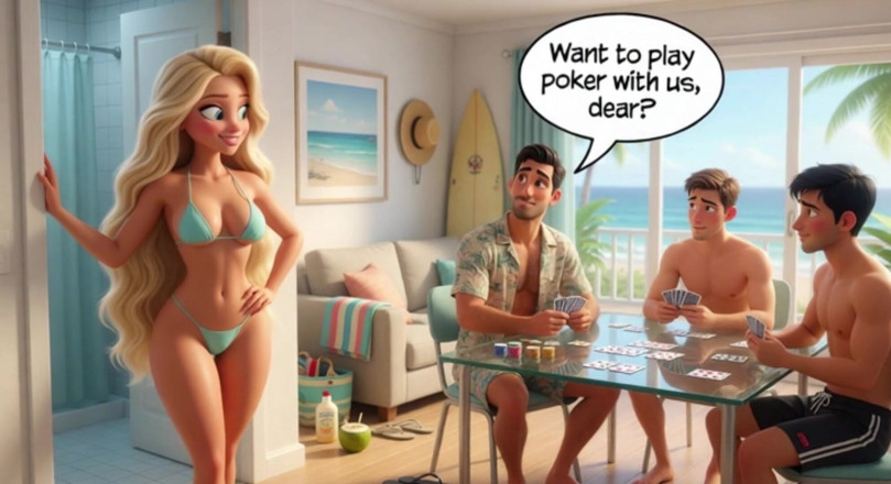 My night collection: Married Blonde's Beach Tease Becomes Wild House Game with Husband...